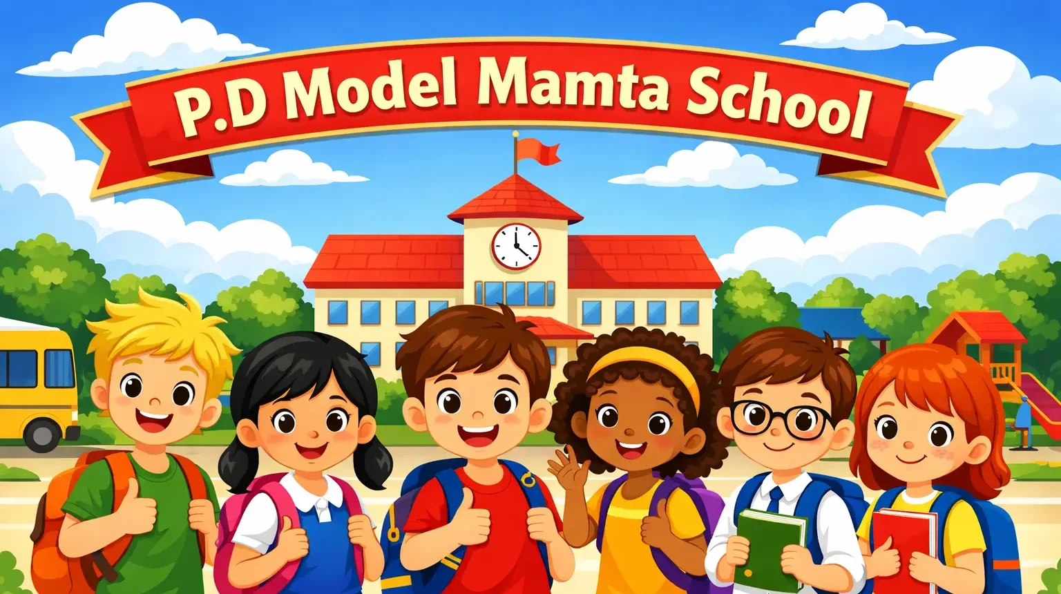 P D Model Mamta School Banner